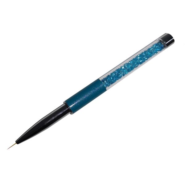 Кисть синтетична 8мм зі стразами для розпису