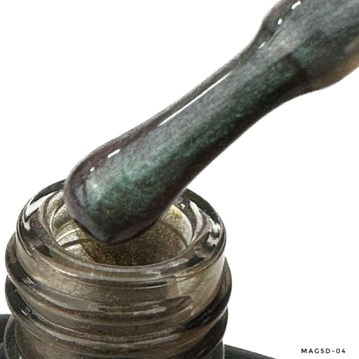 LED Gelelac NEXT MAG5d-04 - гель-лак подвійний пігментації котяче око 5d, 10,5ml