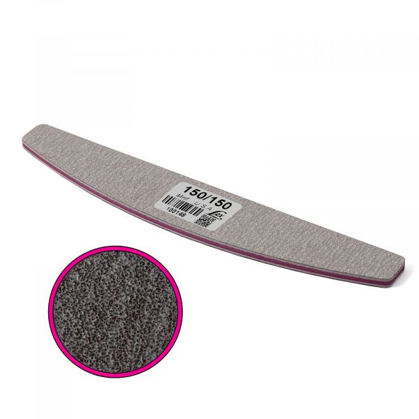 LEX Пилка сіра напівбанан 150/150 грит, 25шт