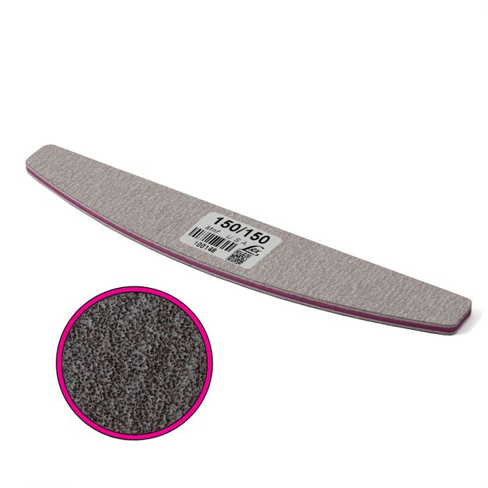 LEX Пилка сіра напівбанан 150/150 грит, 25шт