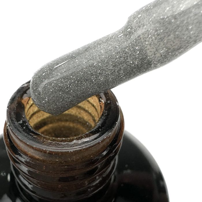 LEX NEW STYLE Top Brilliant - верхнє покриття для гель-лаку без липкості з шиммером, 15ml