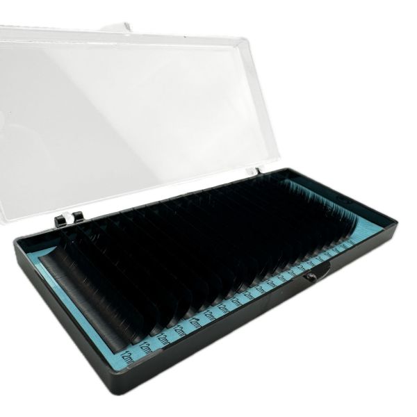 Вії LEX Black Matte 20 lines 0.05 С 12 mm