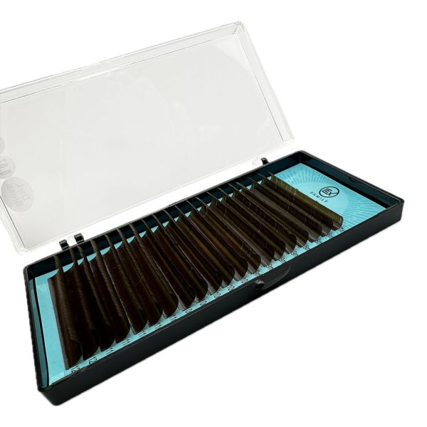 Вії LEX Dark Brown MIX 20 lines 0.07 CC 7-8-9-10-11-12mm