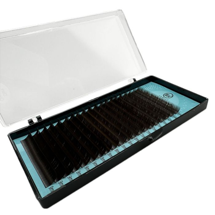 Вії LEX Dark Chocolate MIX 20 lines 0.07 B 6-7-8-9mm