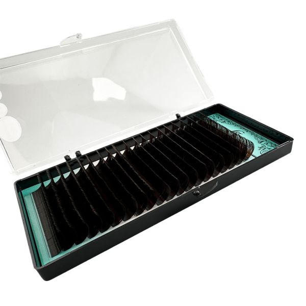 Вії LEX Dark Chocolate 20 lines 0.10 СС 12mm