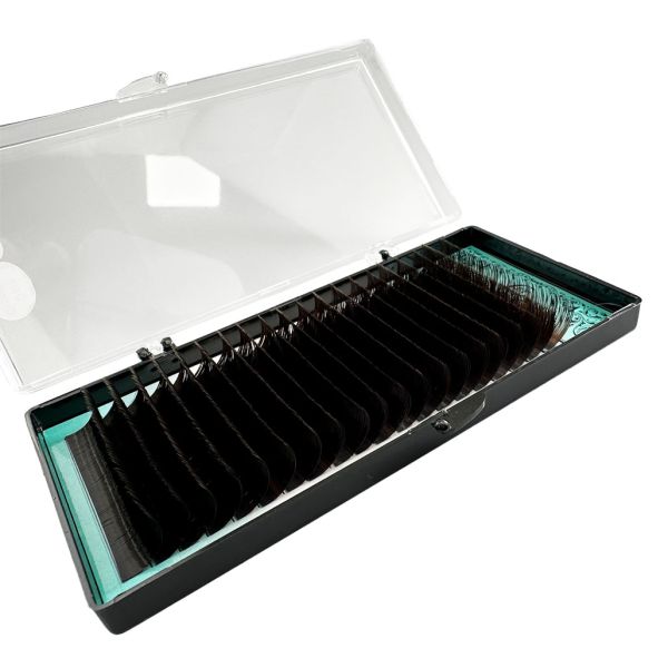 Вії LEX Dark Chocolate 20 lines 0.10 СС 14mm