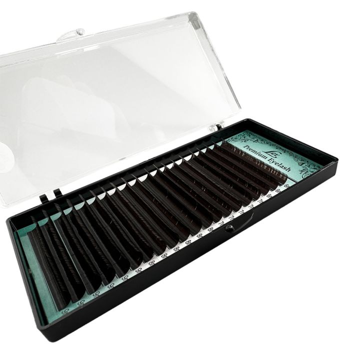 Вії LEX Dark Chocolate MIX 20 lines 0.10 СС 6-7-8-9mm
