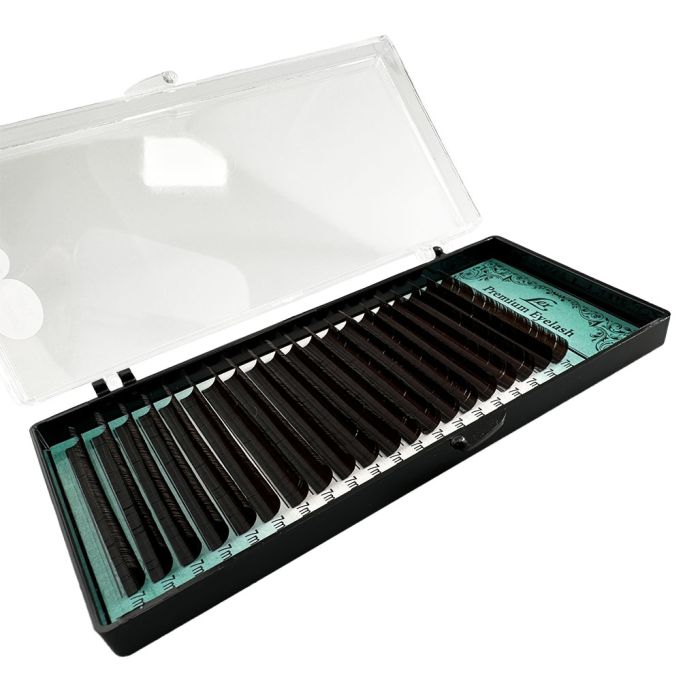 Вії LEX Dark Chocolate 20 lines 0.10 СС 7mm