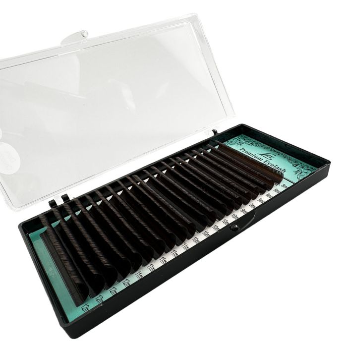 Вії LEX Dark Chocolate MIX 20 lines 0.07 D 8-9-10-11-12mm