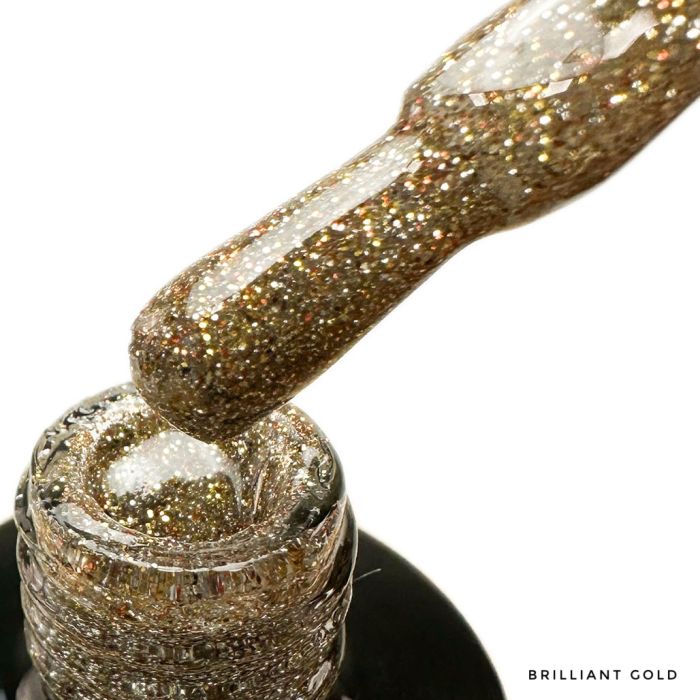 LEX NEW STYLE Brilliant Gold - світловідбиваючий гель-лак, 8ml
