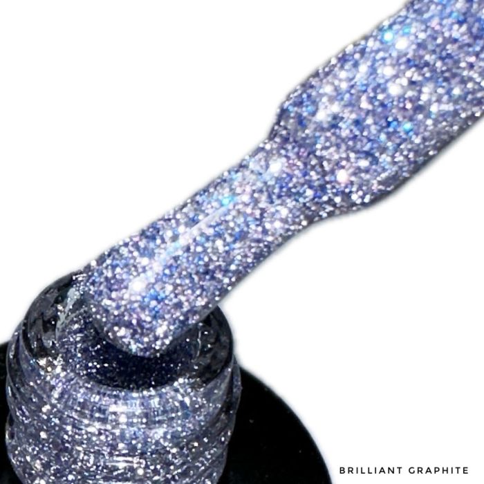 LEX NEW STYLE Brilliant Graphite - світловідбиваючий гель-лак, 8ml