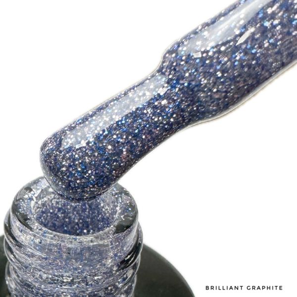 LEX NEW STYLE Brilliant Graphite - світловідбиваючий гель-лак, 8ml