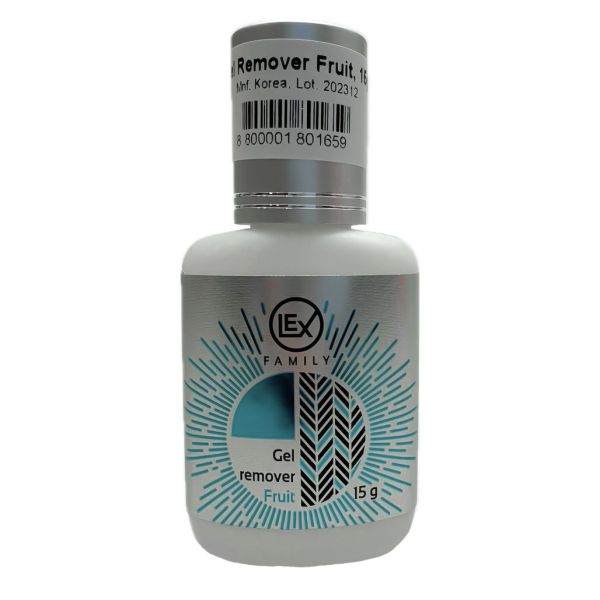 Gel for removing eyelashes Gel Remover fruit, 15g