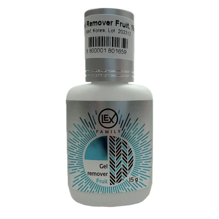 Gel for removing eyelashes Gel Remover fruit, 15g