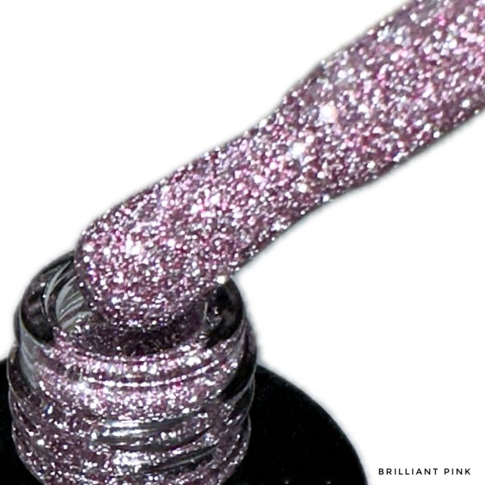LEX NEW STYLE Brilliant Pink - світловідбиваючий гель-лак, 8ml
