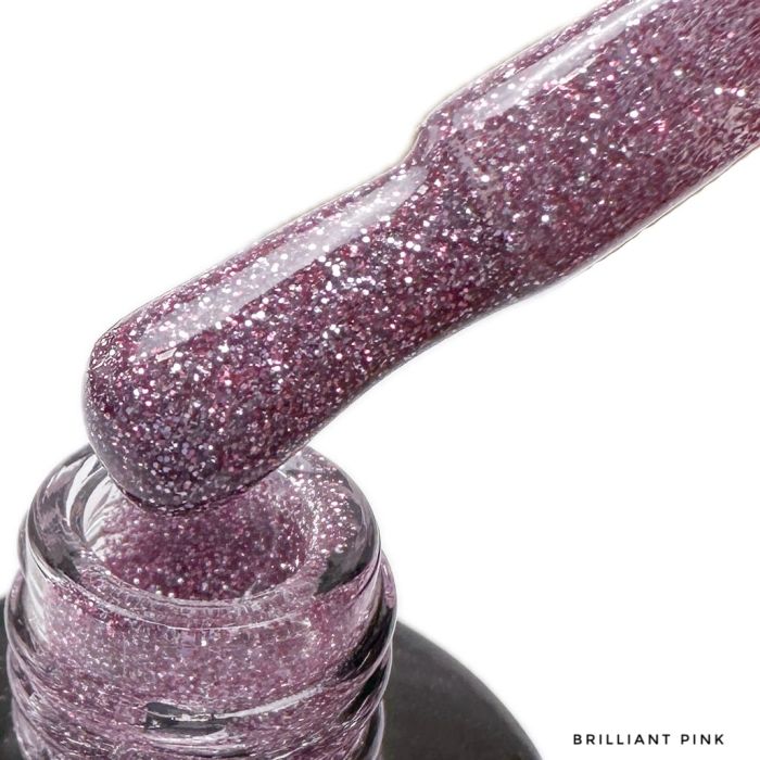 LEX NEW STYLE Brilliant Pink - світловідбиваючий гель-лак, 8ml