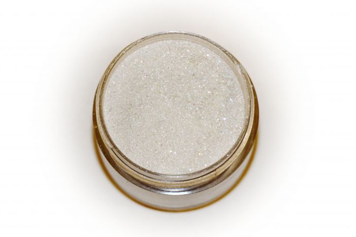 Кольорова пудра для ліплення LEX Shine Silver - мерехтлива з глітером, 7г