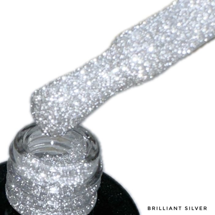 LEX NEW STYLE Brilliant Silver - світловідбиваючий гель-лак, 8ml